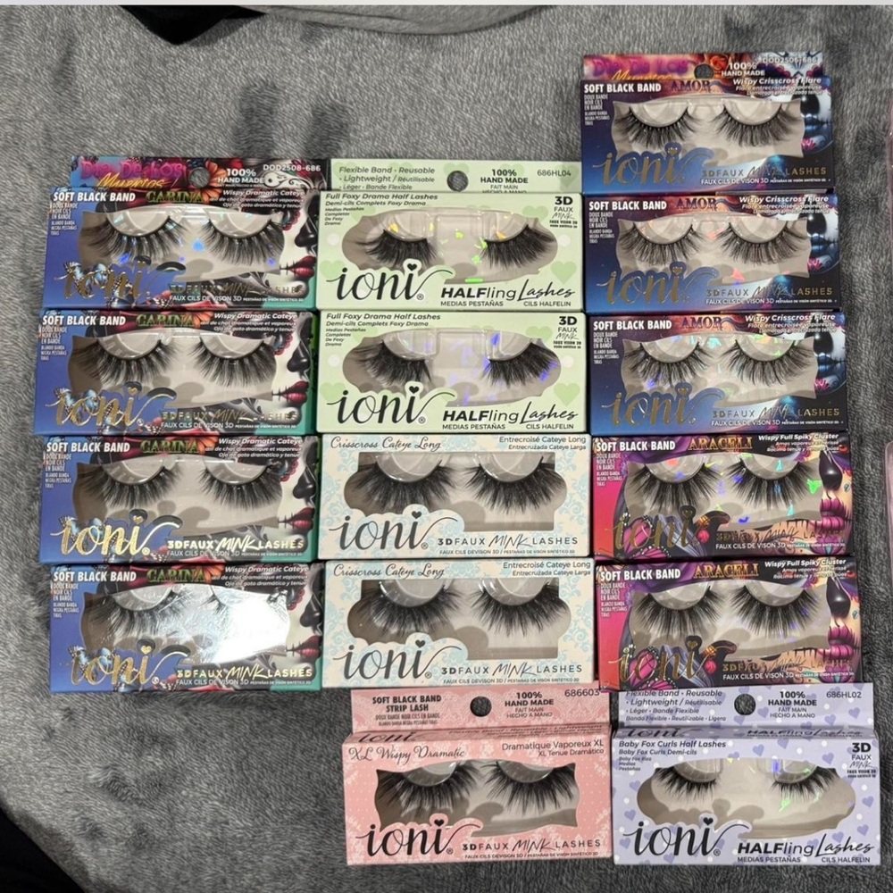 15 Ioni 3D Faux Mink Lashes - Black